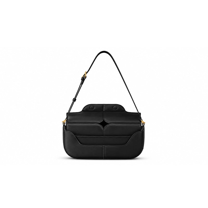 Structured Flap Shoulder Bag