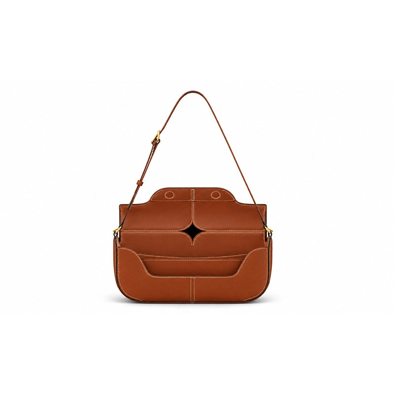 Structured Flap Shoulder Bag