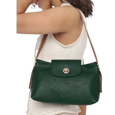 Textured Structured Shoulder Bag