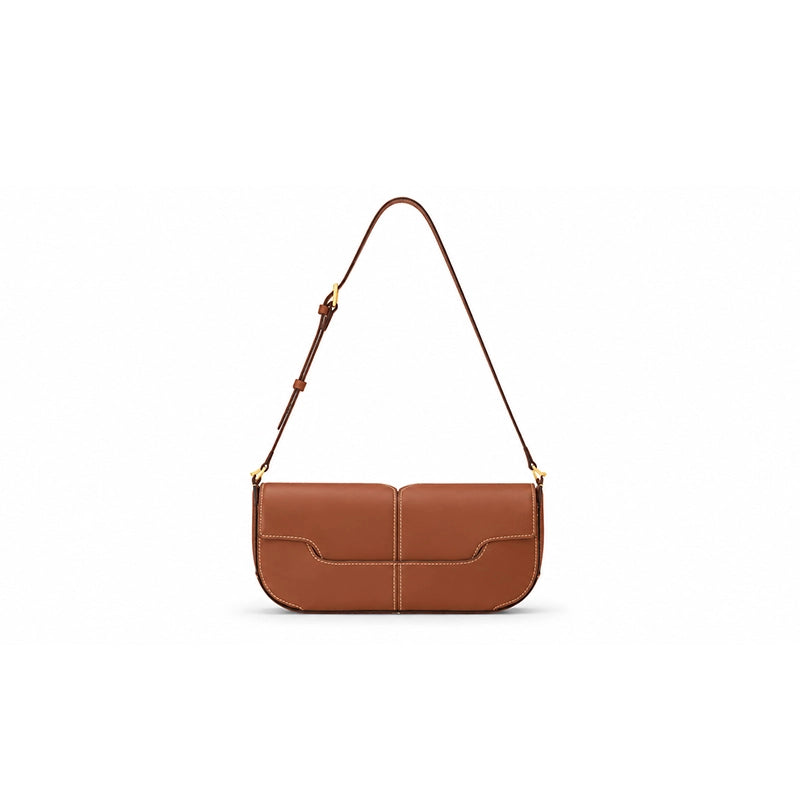 Structured Flap Shoulder Bag