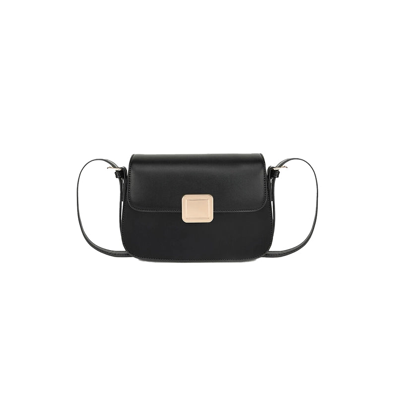 Structured Leather Sling Bag
