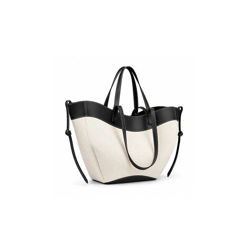 Structured Canvas Tote Bag