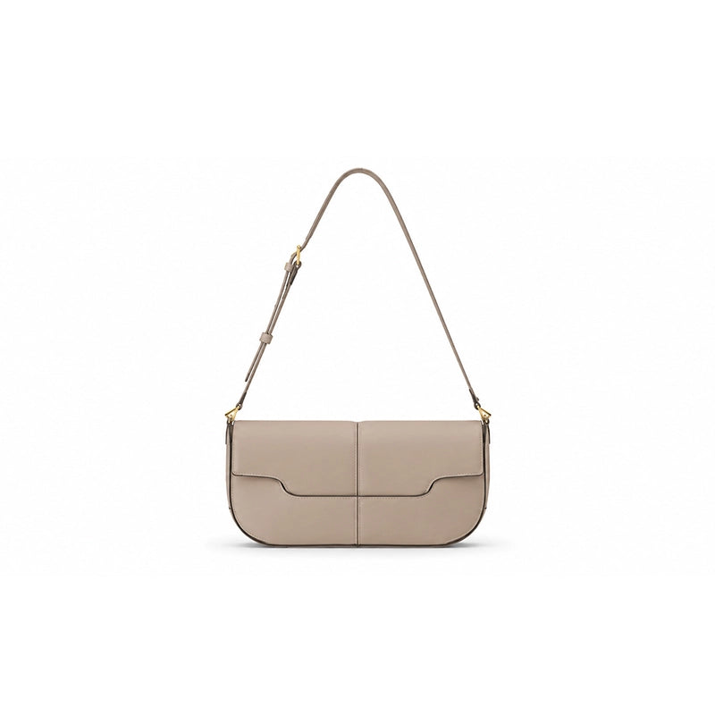 Structured Flap Shoulder Bag