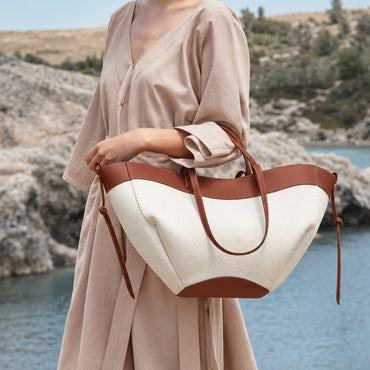 Structured Canvas Tote Bag