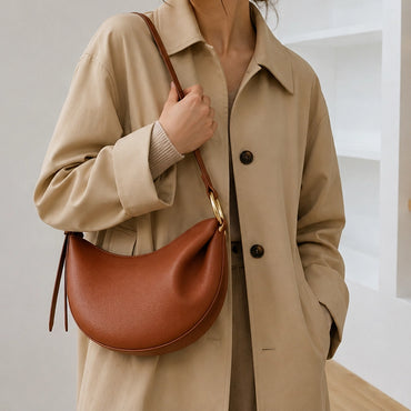 Sleek Curved Crossbody Bag