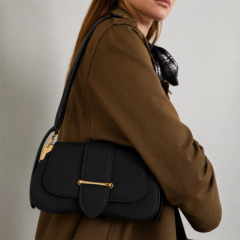 Minimalist Flap Shoulder Bag