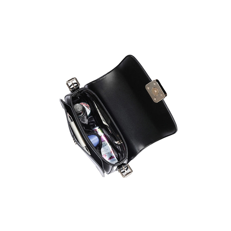 Structured Leather Sling Bag