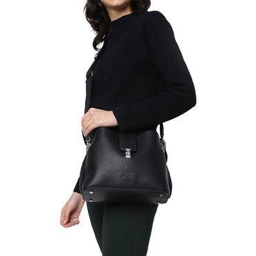 Solid Structured Casual Sling Bag