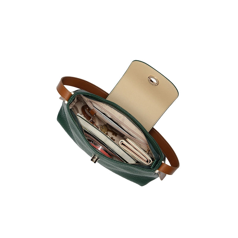 Textured Structured Shoulder Bag