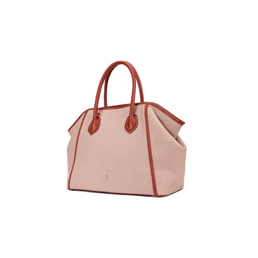 Luxury Leather Canvas Tote