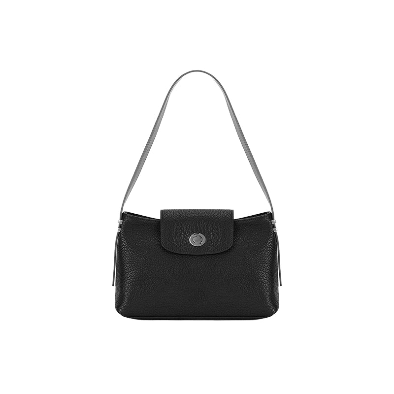 Textured Structured Shoulder Bag